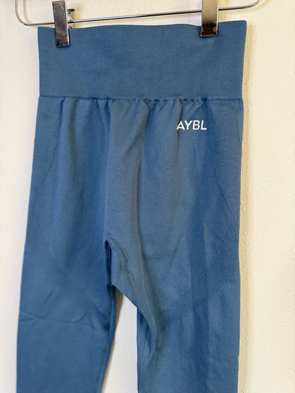 AYBL Seamless Leggings XS Blue High Waisted Sculpt Gym Workout Athleisure